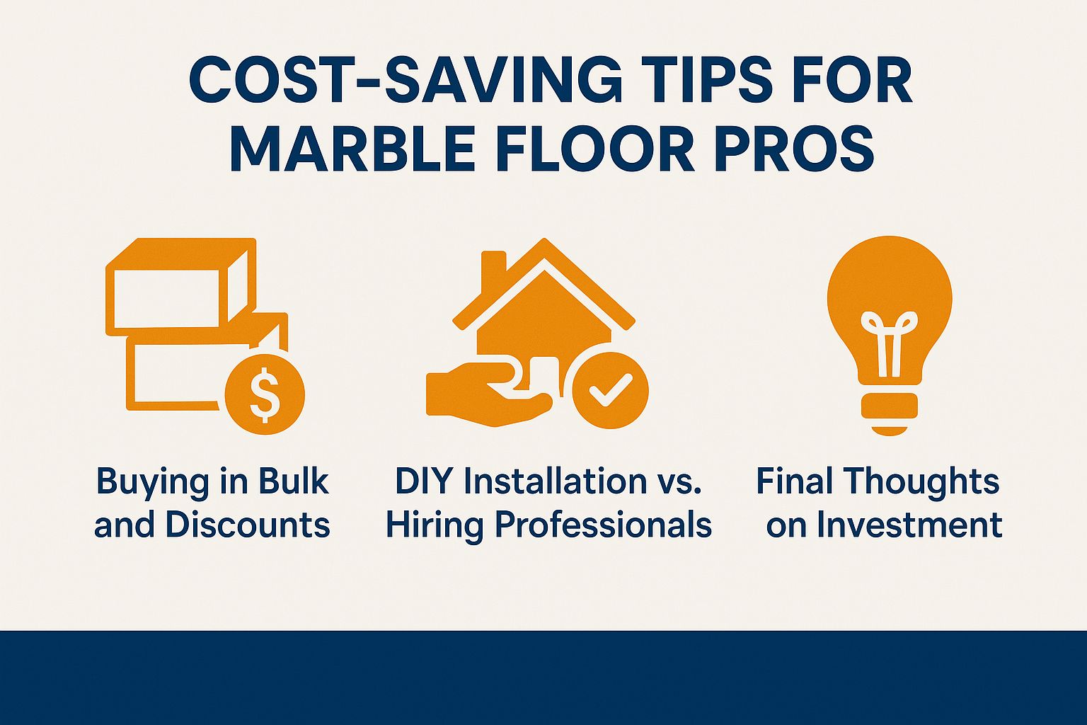 Cost-Saving Tips for Marble Floor Pros